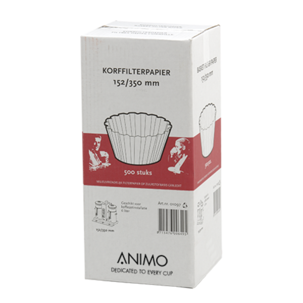 Animo Korffilterpapier 152/350 mm 6 liter - 500 stuks
